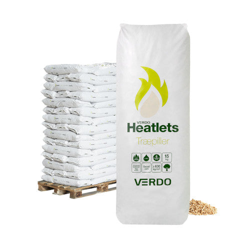 Heatlets Standard sække 6mm 15kg 900kg hos Nordicwoods