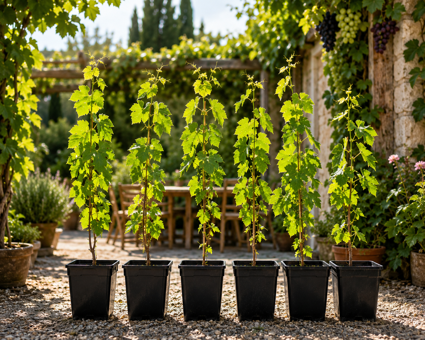 Vinplanter 90-120 cm. Perfekt til Pergola, Terrasse & Orangeri