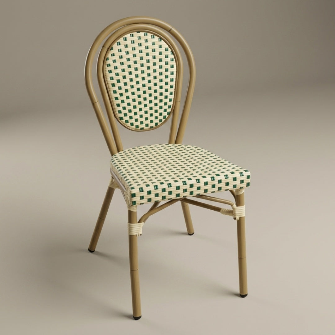 Paris Caféstol u. armlæn - Fransk flet
