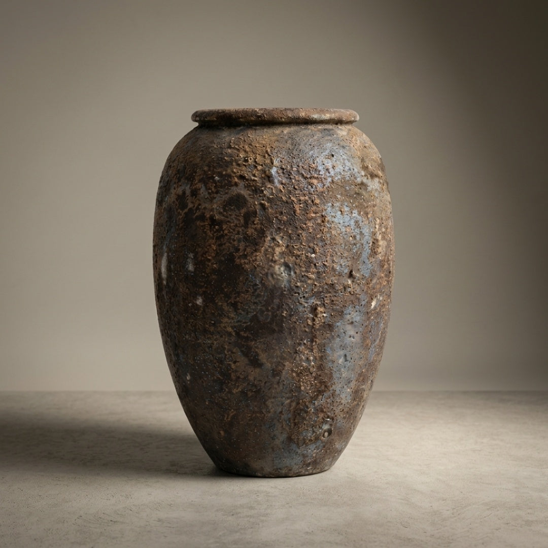 Ancient Abyss – Håndlavet vietnamesisk statementkrukke ca. 85cm