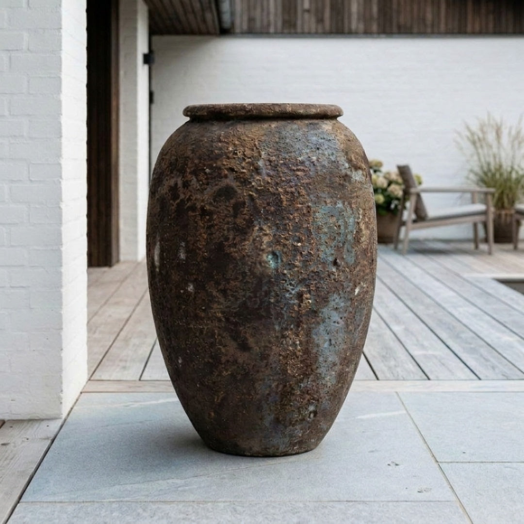 Ancient Abyss – Håndlavet vietnamesisk statementkrukke ca. 85cm