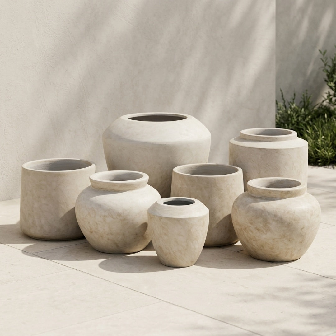 Bali Collection - sæt med 7 krukker
