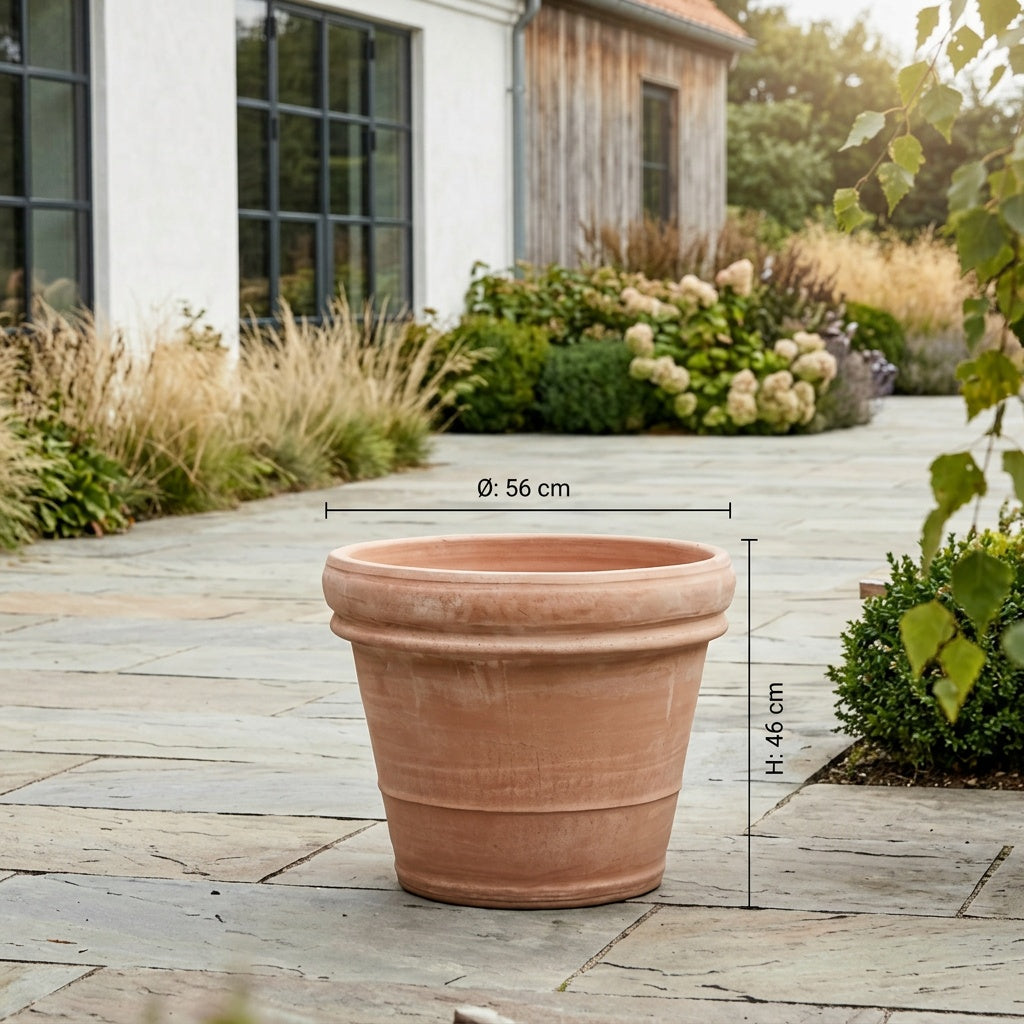 Havekrukke 'Marbella' Ø56cm - naturlig terrocotta