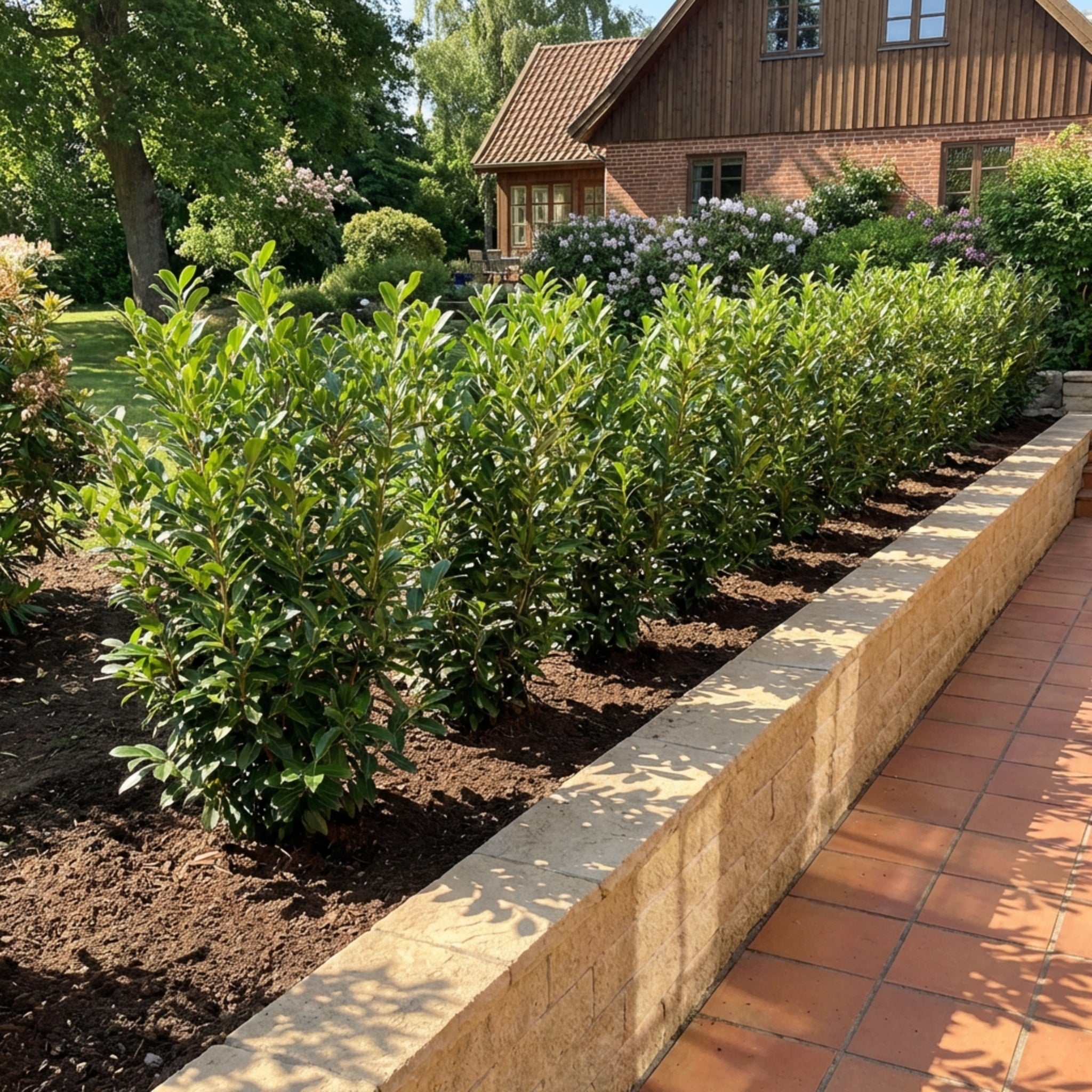 Laurbærkirsebær hæk 80-100 cm. Prunus Novita